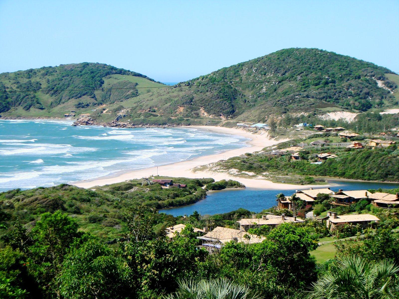 A beach in Brazil in a sunny day